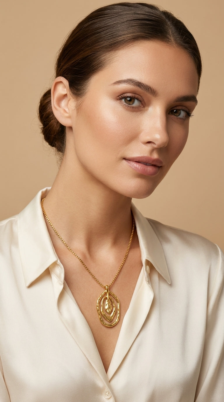 COLAR ALONGADO DESIGN ORGÂNICO