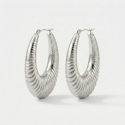 ARGOLA PARIS PRATA TEXTURIZADA