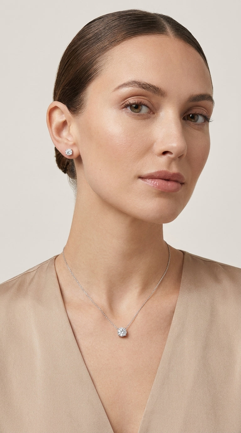CONJUNTO PONTO DE LUZ ZIRCÔNIA 5A