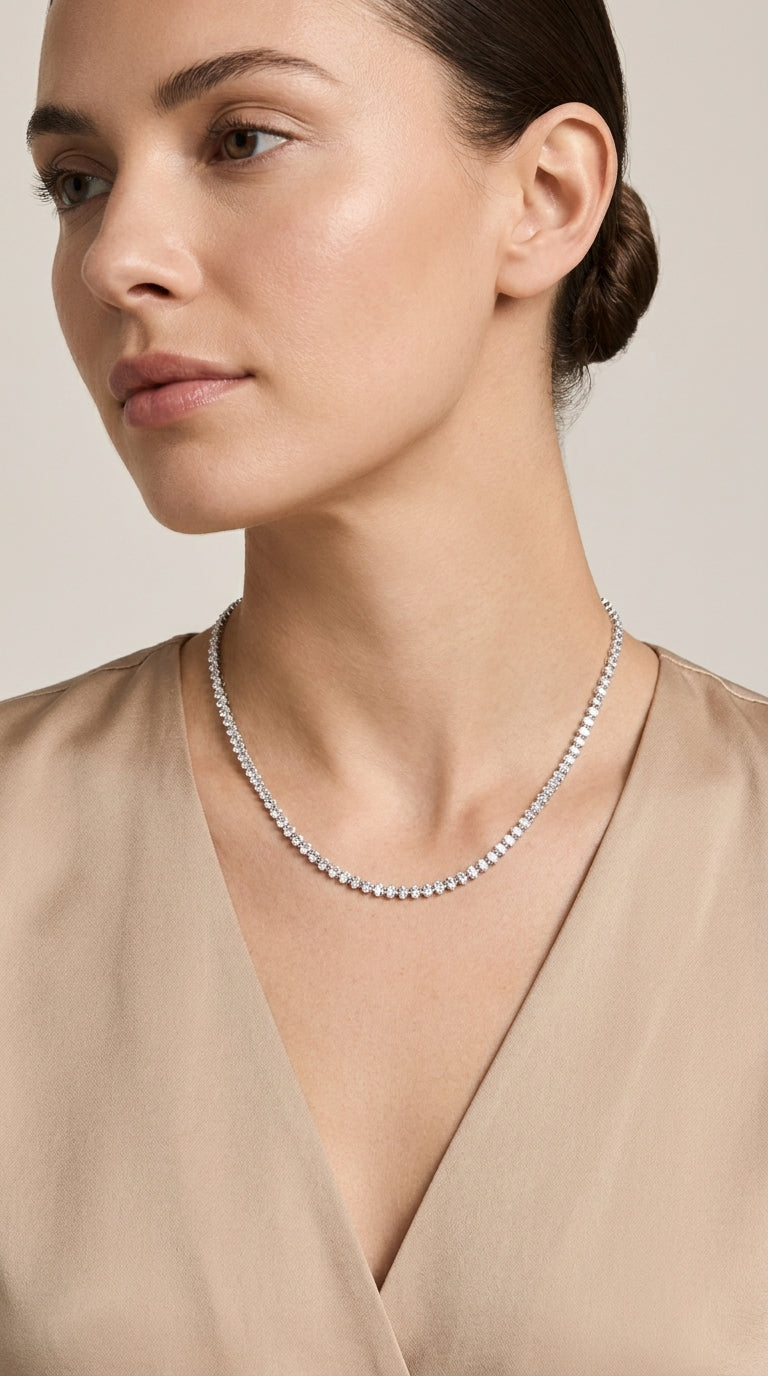 COLAR RIVIERA ZIRCÔNIA OVAL