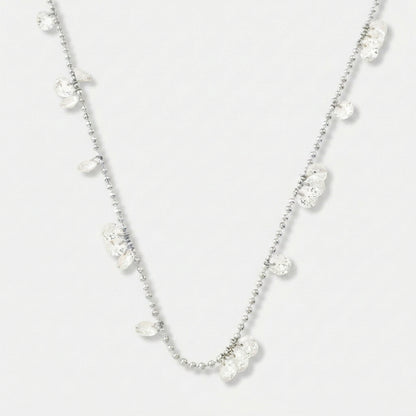 COLAR ZIRCÔNIAS COM FECHO AJUSTÁVEL