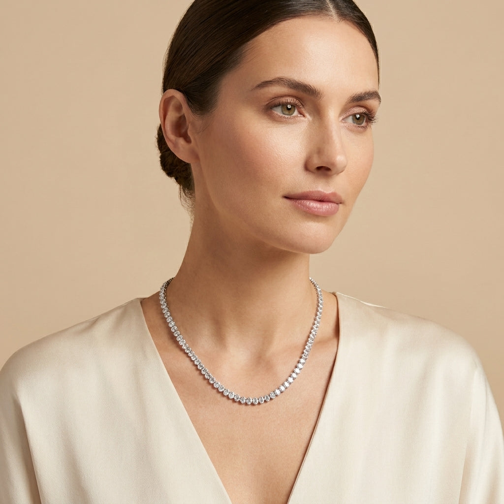 COLAR RIVIERA ZIRCÔNIA OVAL