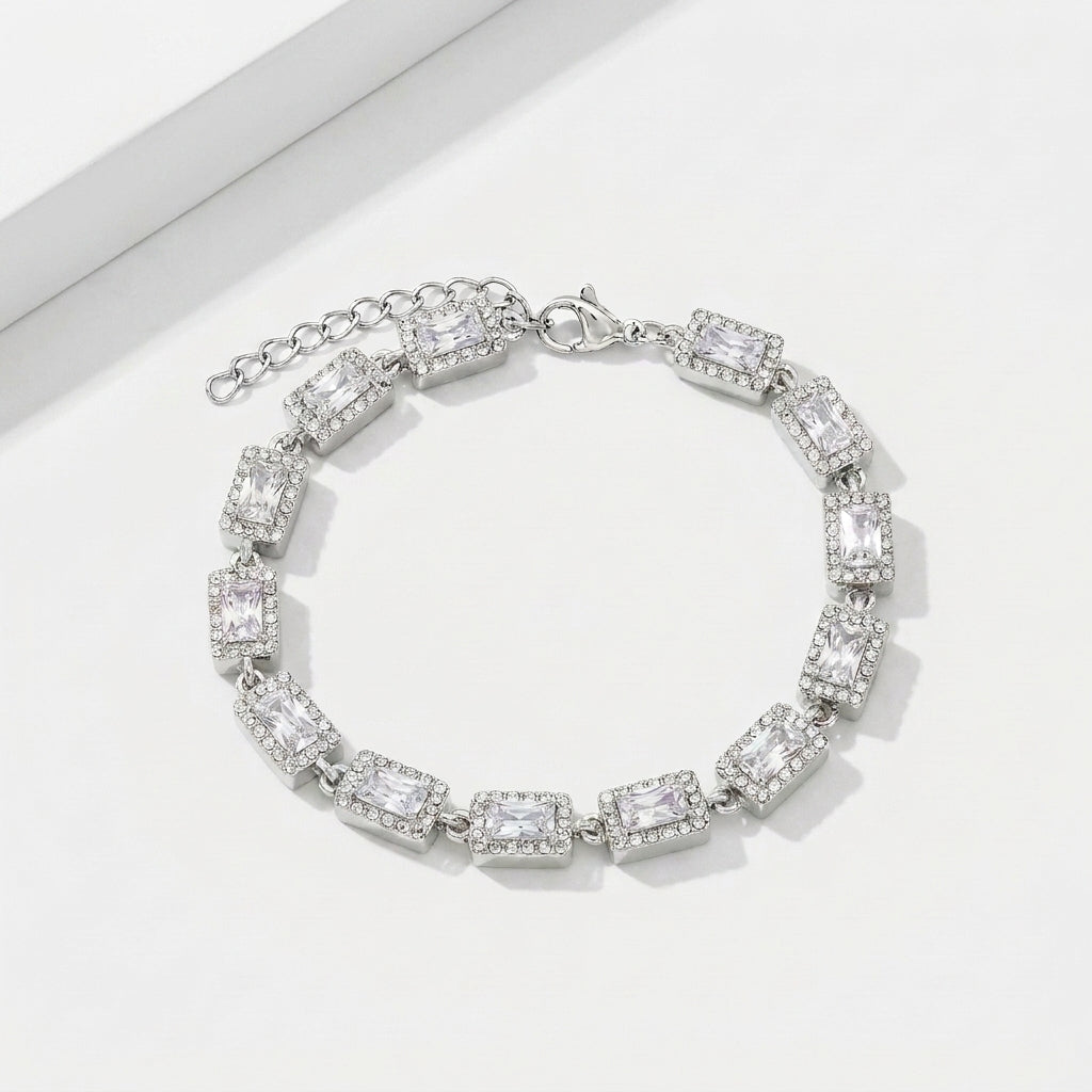 PULSEIRA LUXURY RADIANT CUT ZIRCÔNIAS 5A