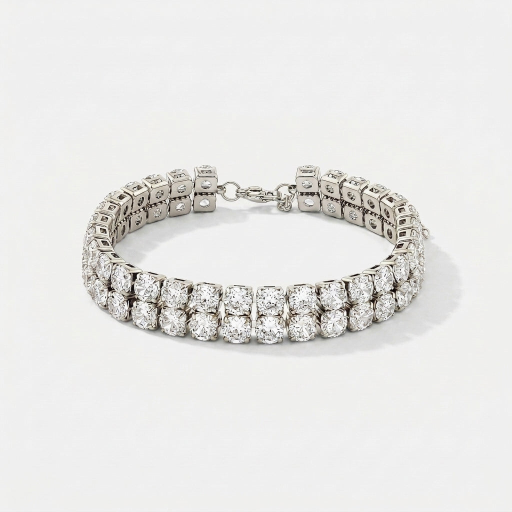 PULSEIRA RIVIERA DUPLA ZIRCÔNIAS